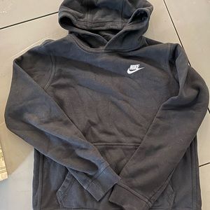 Black Nike Hoodie, used condition, stain on sleeve